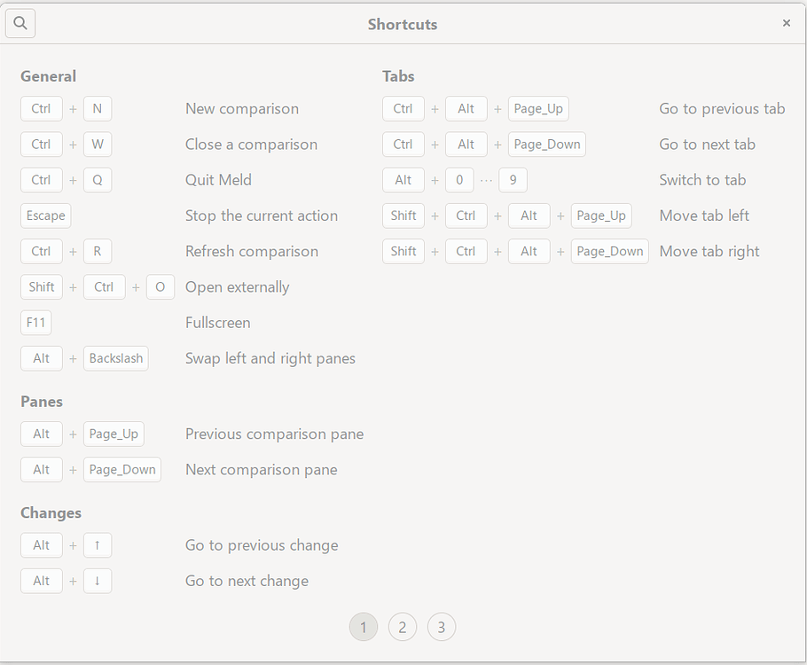 Exit full screen mode on meld 3.22.0 installed on windows 11