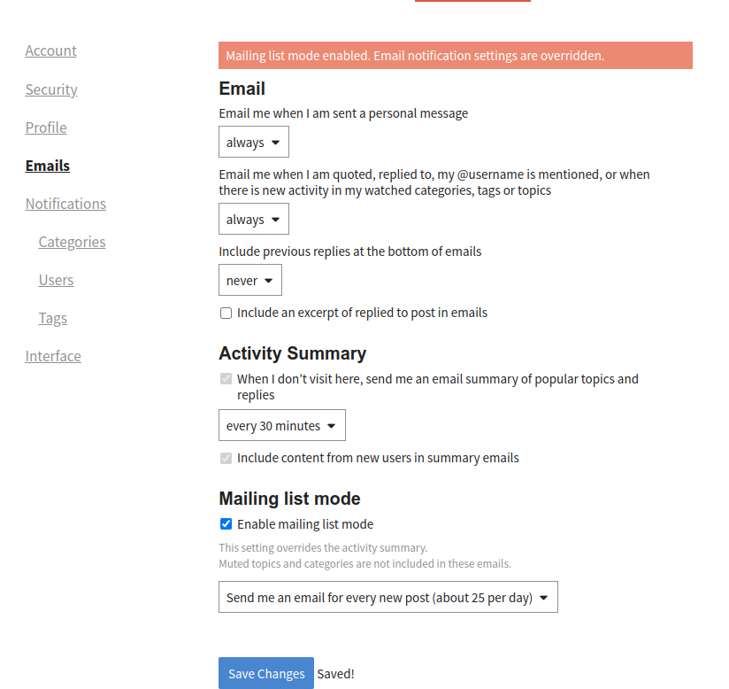 A test topic so that the refugees from the Evolution mailing list can try and sort things out